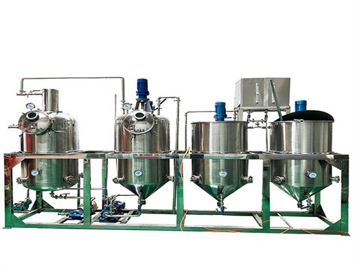 high efficiency automatic sunflower oil refining machine